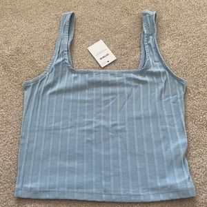Cotton on blue tank